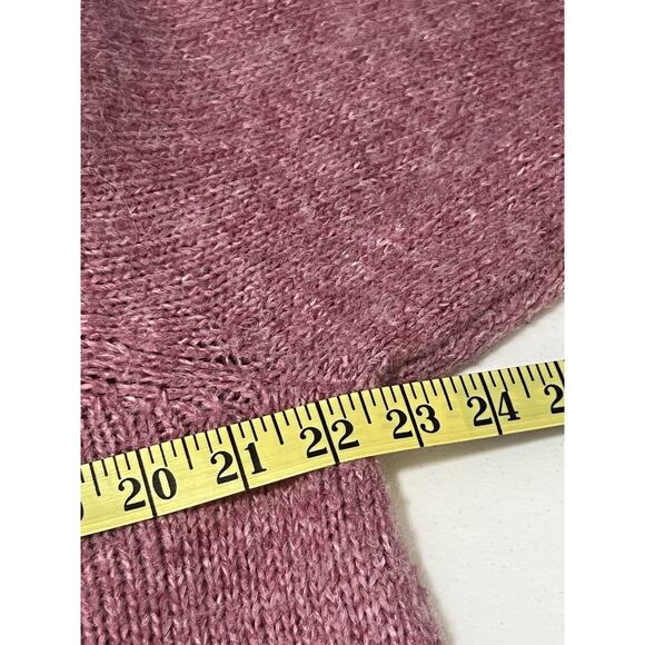 Old Navy Women’s Size L Pink Knit Sweater Soft Cozy Pullover Casual Fall Winter - Picture 5 of 8